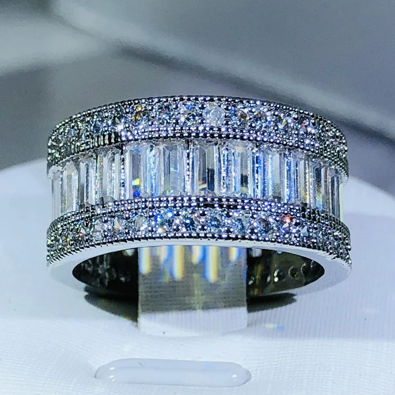 Crystal Ring Promise Wedding Engagement Rings
