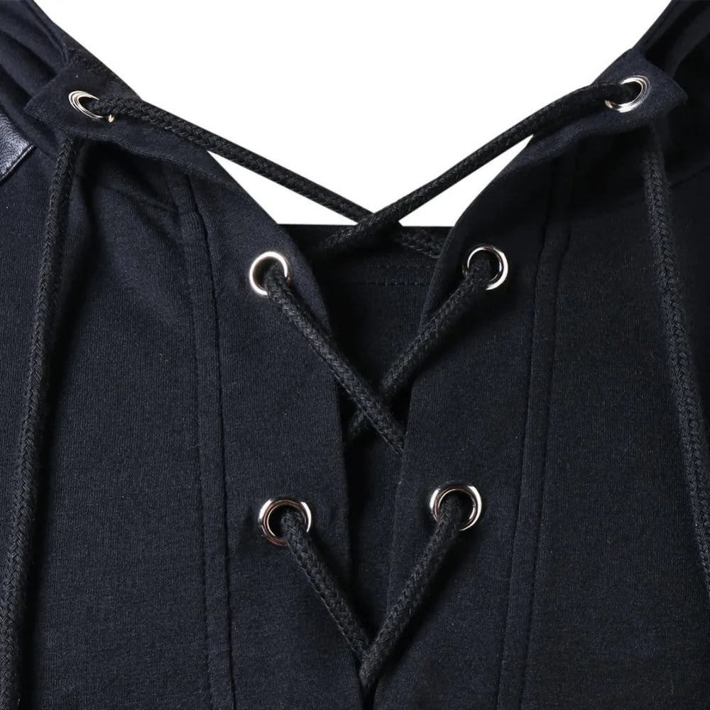 Men's Gothic Steampunk Hoodie Shirts