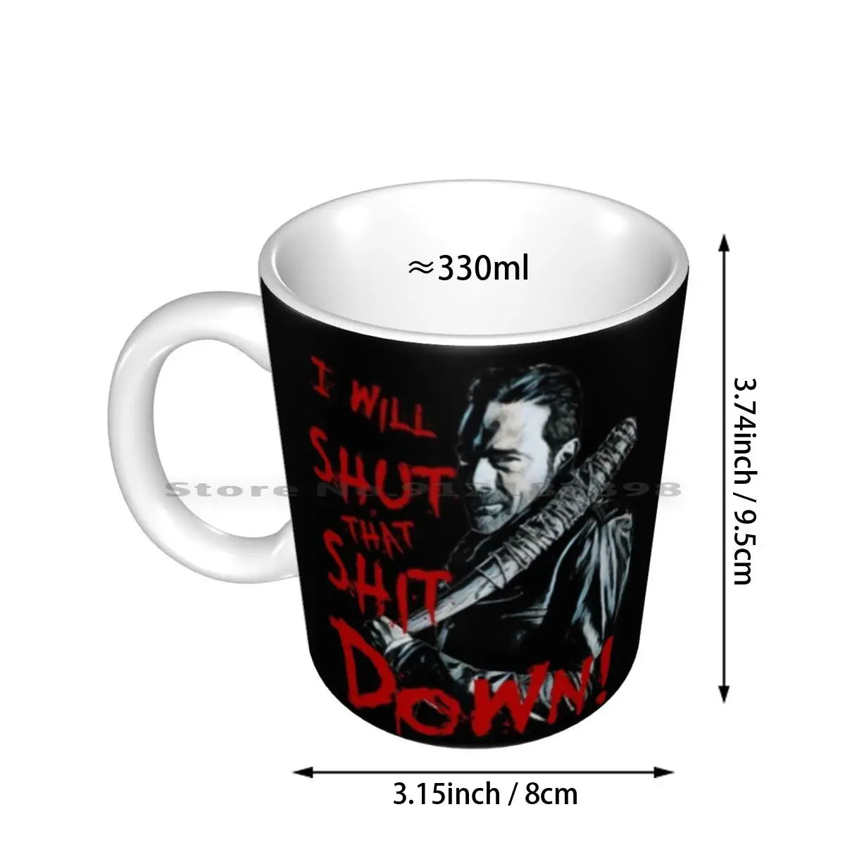 Negan's Horror Mug: Walking Dead Ceramic Cups