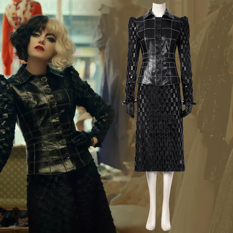 Fashionista Cruella Deluxe Cosplay Ensemble Set