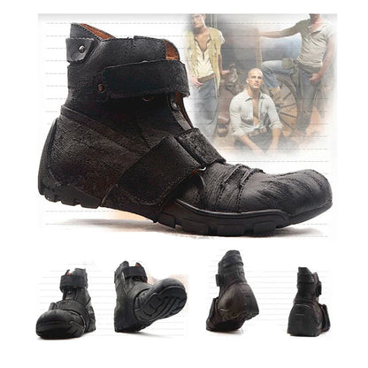 Genuine Leather Punk Boots Handmade