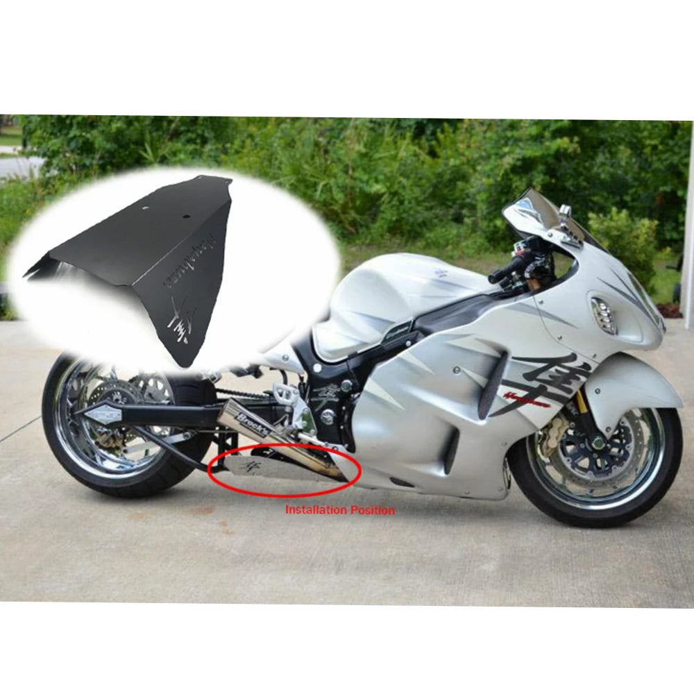 Suzuki GSX1300R Blue LED Clutch Cover - See-Through