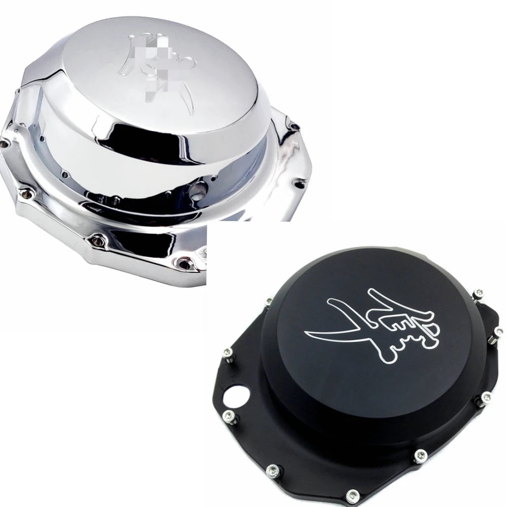 Suzuki GSX1300R Blue LED Clutch Cover - See-Through