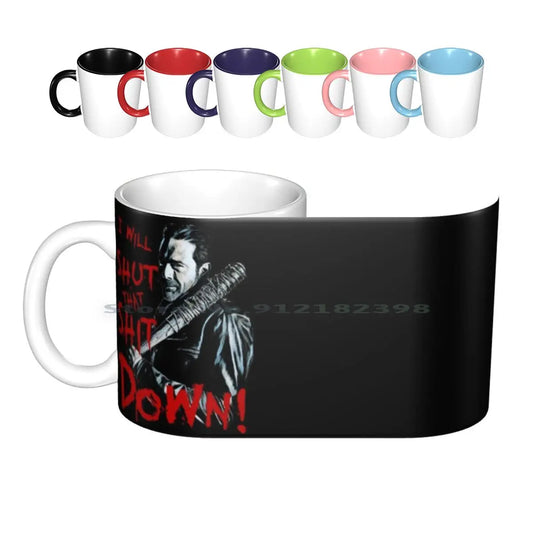 Negan's Horror Mug: Walking Dead Ceramic Cups