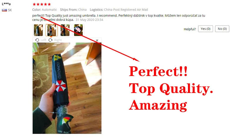 LIKE RAIN Anime Foldable Windproof Umbrella