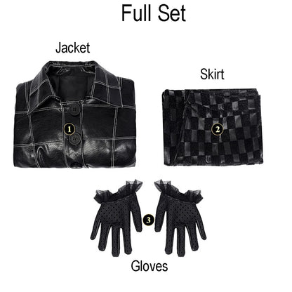 Fashionista Cruella Deluxe Cosplay Ensemble Set