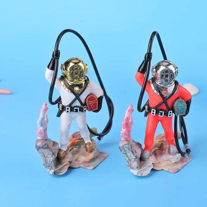Underwater Animation Landscape Diver Treasure Hunt Man