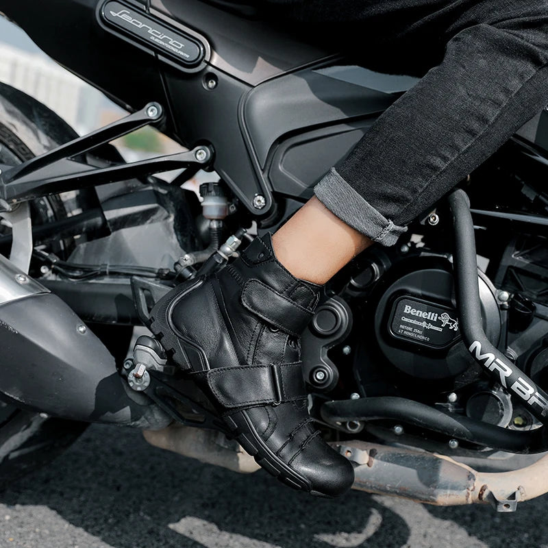Genuine Leather Punk Boots Handmade
