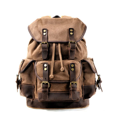 Cotton Oil Wax Canvas Backpack