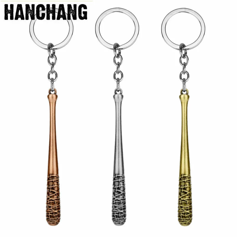 Lucille Keychain: Walking Dead Bat & Ball Pendant