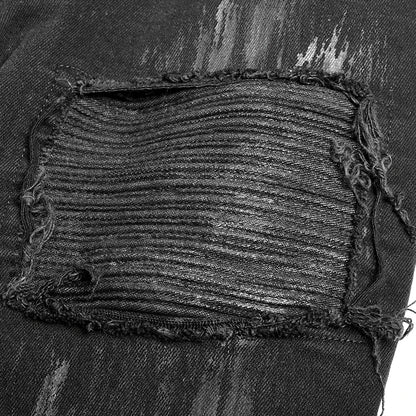 Punk Rave Men's Gothic Patchwork Trousers