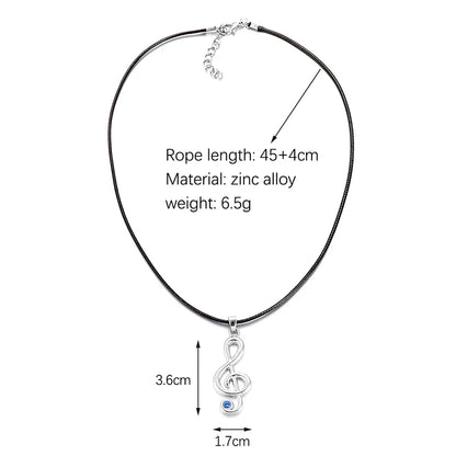 Melody Pendant: Elegant Note Necklace for Her
