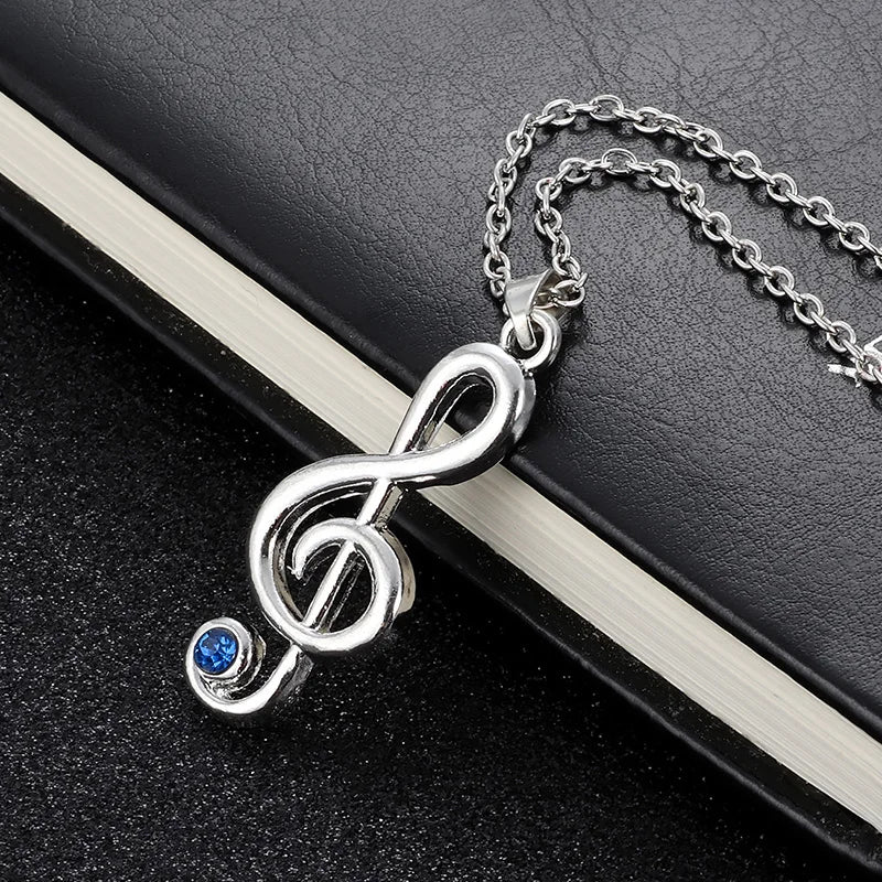 Melody Pendant: Elegant Note Necklace for Her
