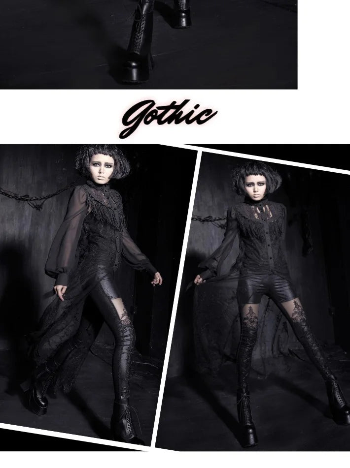 Name: Gothic Stretch Leggings - Punk Rave K144