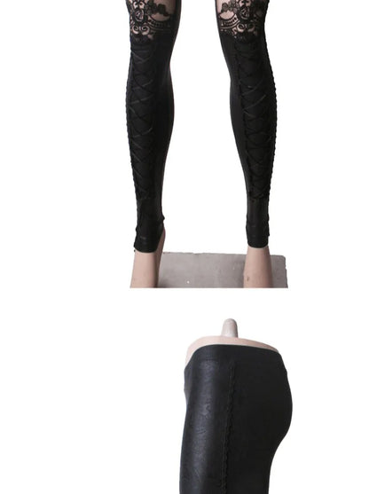 Name: Gothic Stretch Leggings - Punk Rave K144