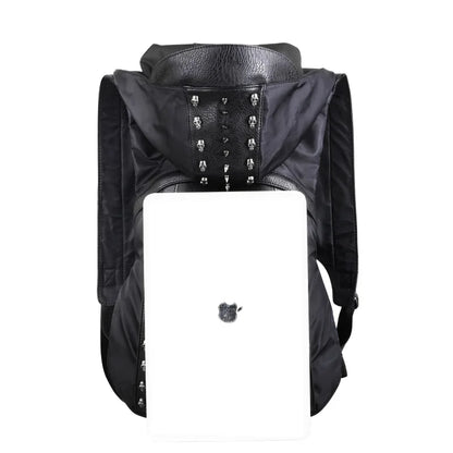 skull backpack with Hood cap apparel bag