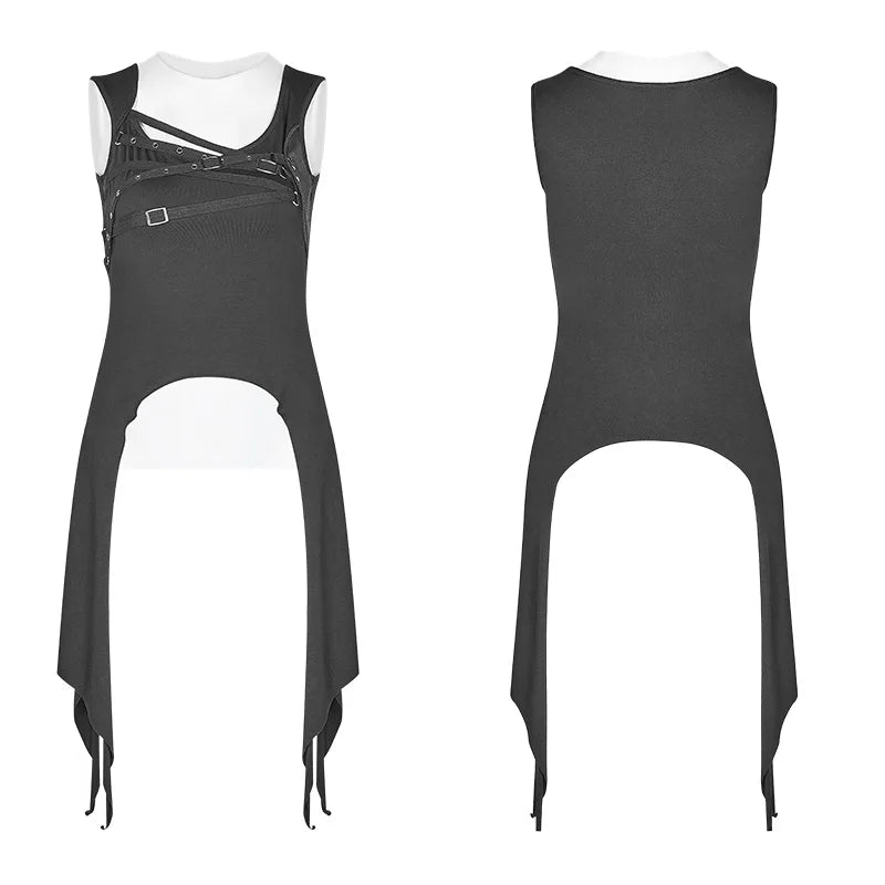 Slim Black Tank Top - Casual Street Style