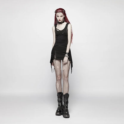 Slim Black Tank Top - Casual Street Style