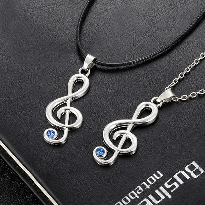 Melody Pendant: Elegant Note Necklace for Her