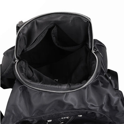 skull backpack with Hood cap apparel bag