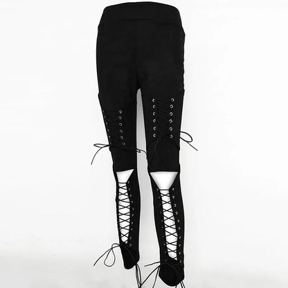 High-Waist Suede Leggings for Women - Autumn Chic