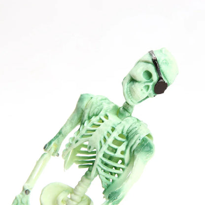 Resin Pirate Skull Captain Aquarium Decorations Landscape