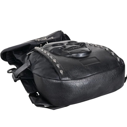 skull backpack with Hood cap apparel bag