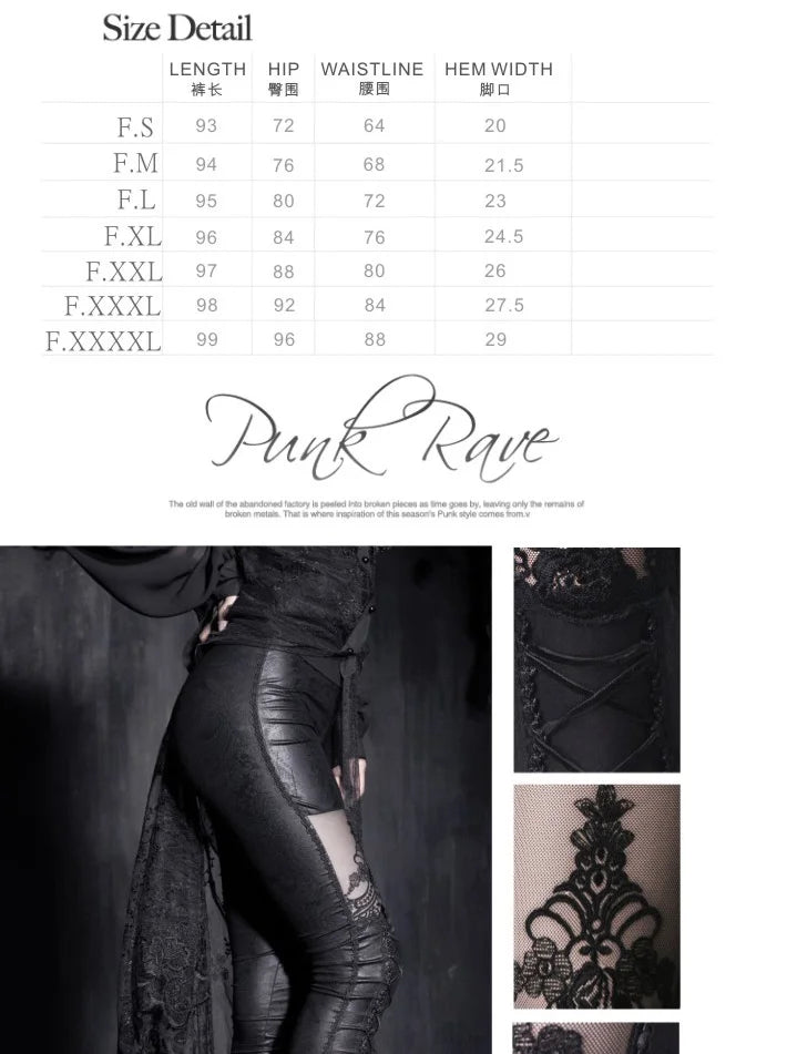 Name: Gothic Stretch Leggings - Punk Rave K144