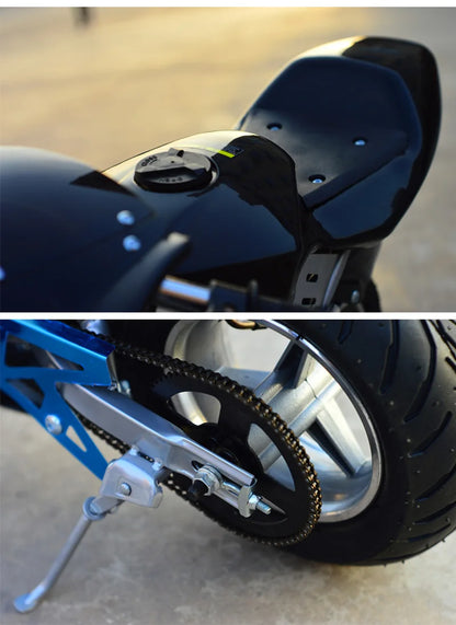 KAWOSEN Mini 49CC 2-Stroke Pocket Bike - Multi-Color