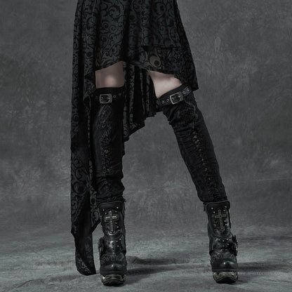 PUNK RAVE Embroidered Leg Warmers