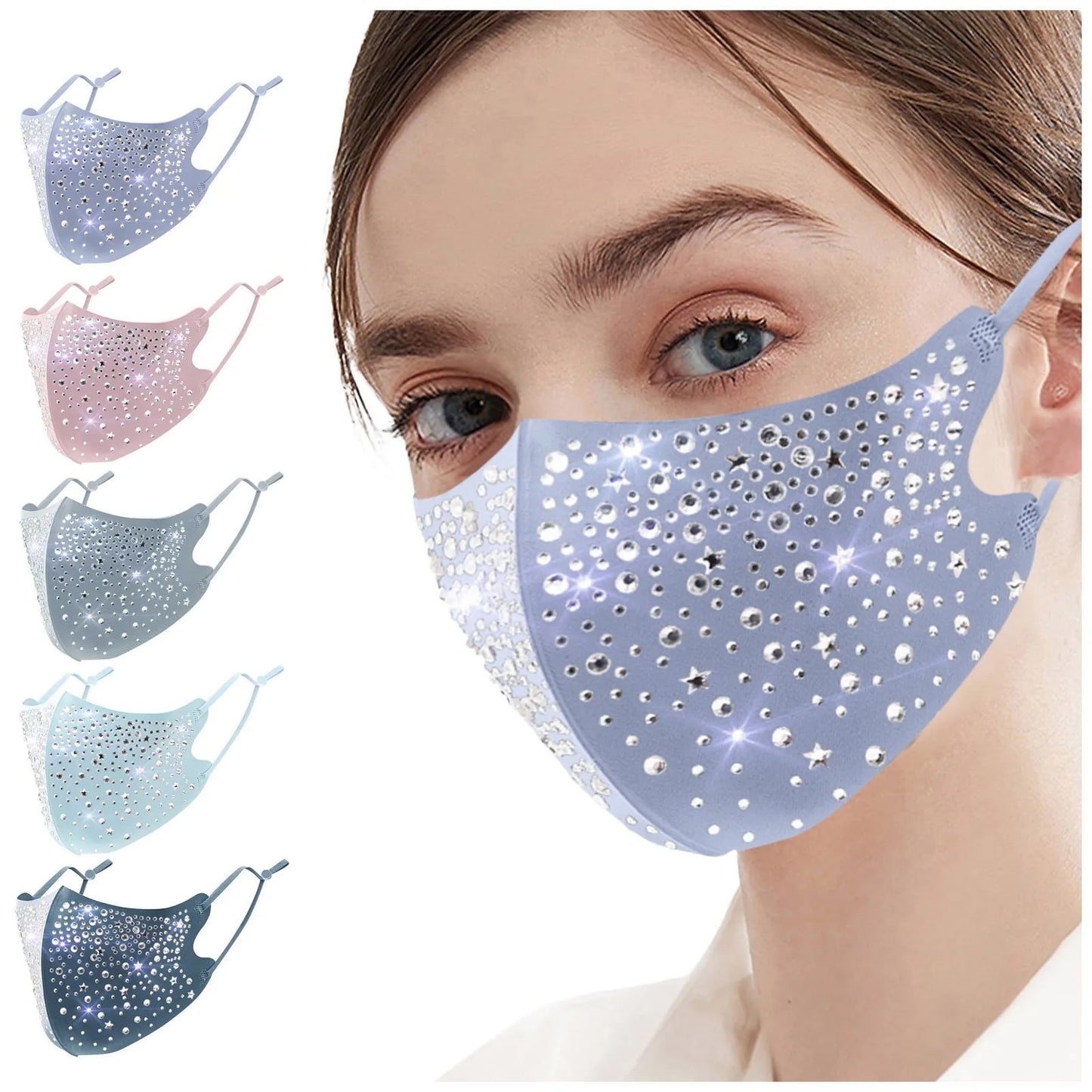 Crystal Color Washable Mask