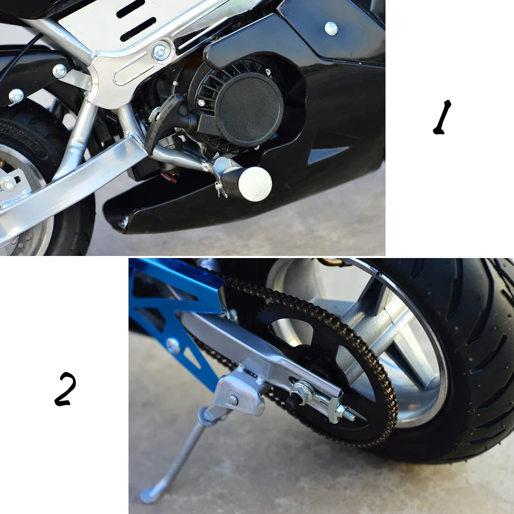 KAWOSEN Mini 49CC 2-Stroke Pocket Bike - Multi-Color