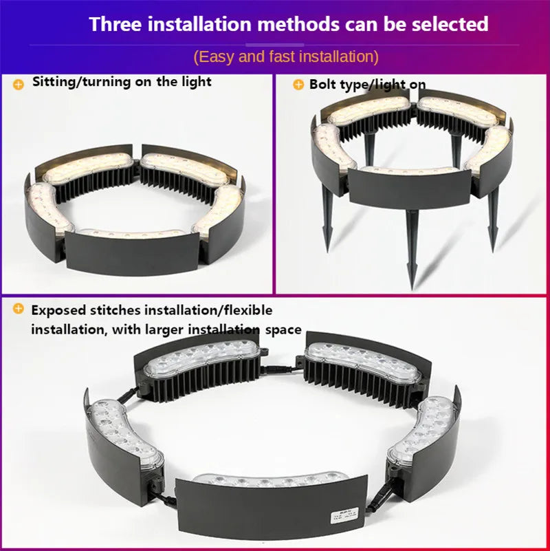 Led Tree Hug Light Can Be Spliced Landscape Lighting Garden