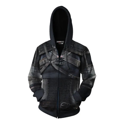 Witcher's 3D Cosplay Hoodie for All Ages