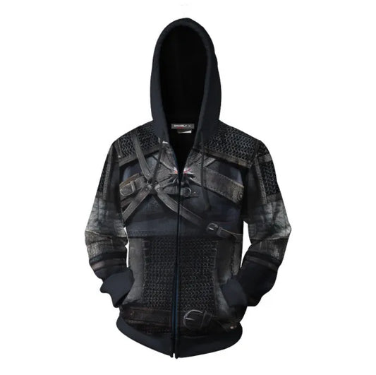 Witcher's 3D Cosplay Hoodie for All Ages