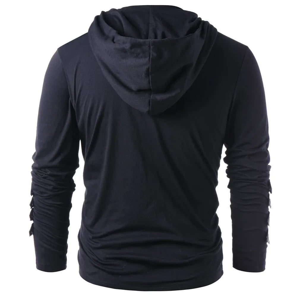 Men's Gothic Steampunk Hoodie Shirts