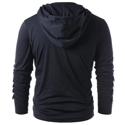 Men's Gothic Steampunk Hoodie Shirts