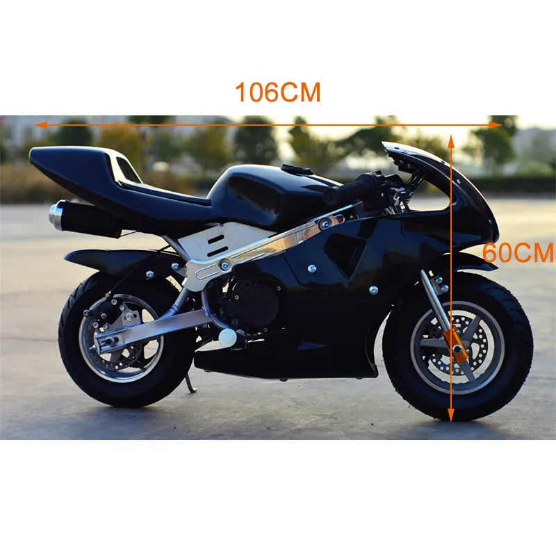 KAWOSEN Mini 49CC 2-Stroke Pocket Bike - Multi-Color