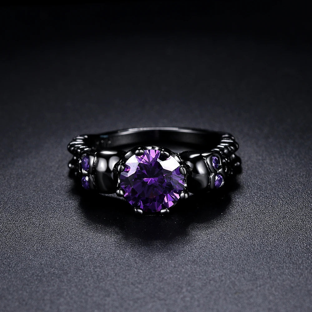 Retro Punk Skull Gothic Ring For Women