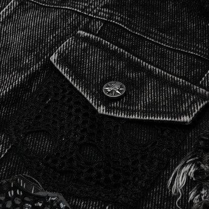 Decayed Streetwear Denim Vest for Aficionados