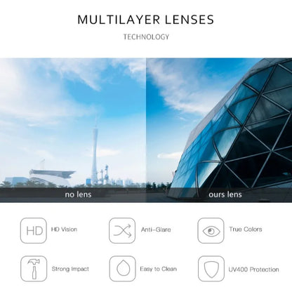 Round Clip-Nose Sunglasses Rimless Punk
