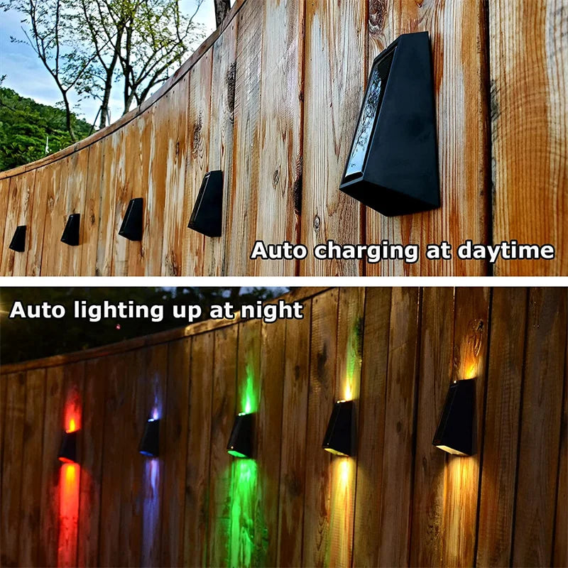 Solar Wall Lights Outdoor Fence Lights