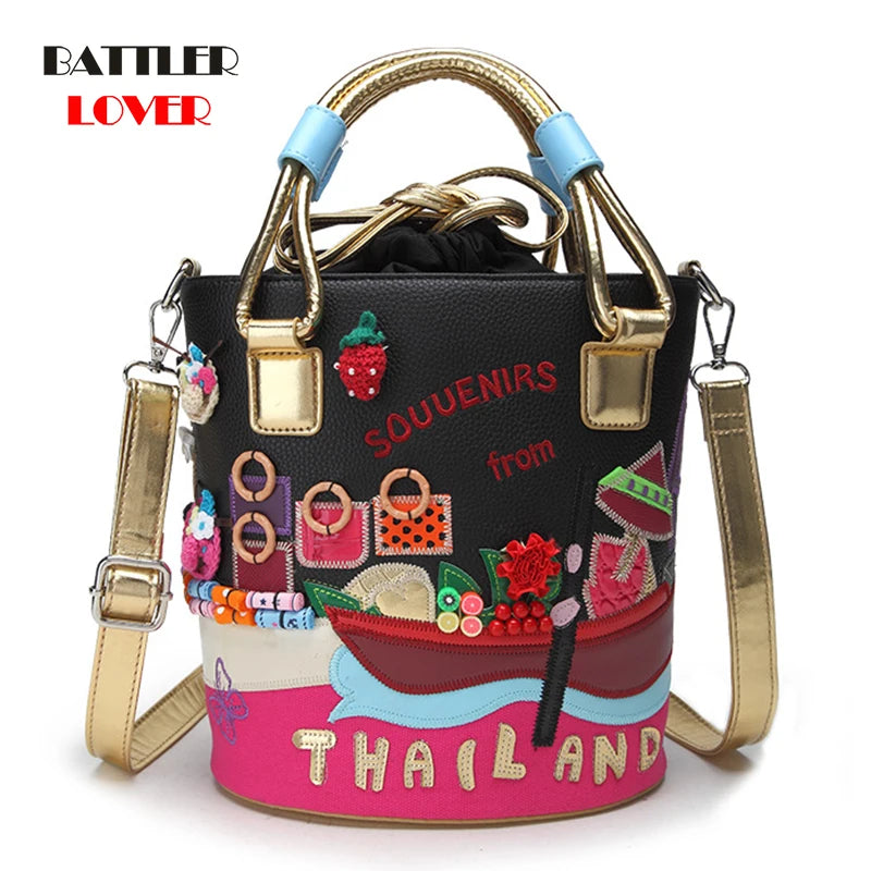 Lady Pockets Retro Messenger Bags
