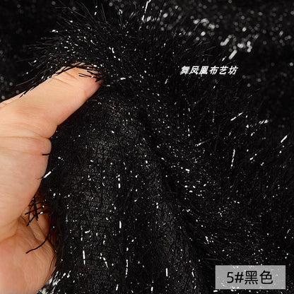 Shiny Silk Feather Tassel Plush DIY Fabric