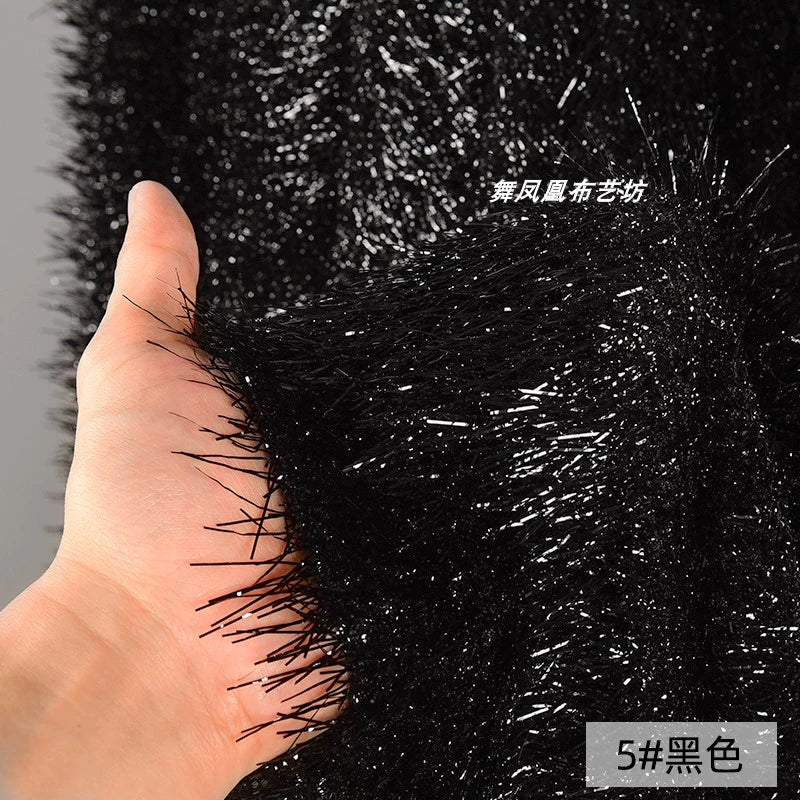 Shiny Silk Feather Tassel Plush DIY Fabric