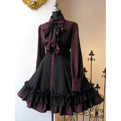 Chic Victorian Bow Collar Lolita Dress
