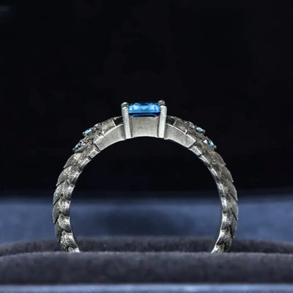 Vergil's Elegance: Bliss Blue Ring