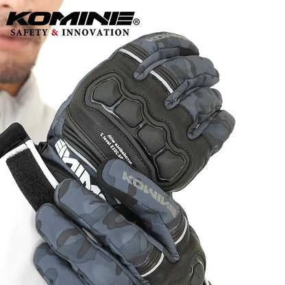 KOMINE GK-856 Windproof Sheepskin Moto Gloves