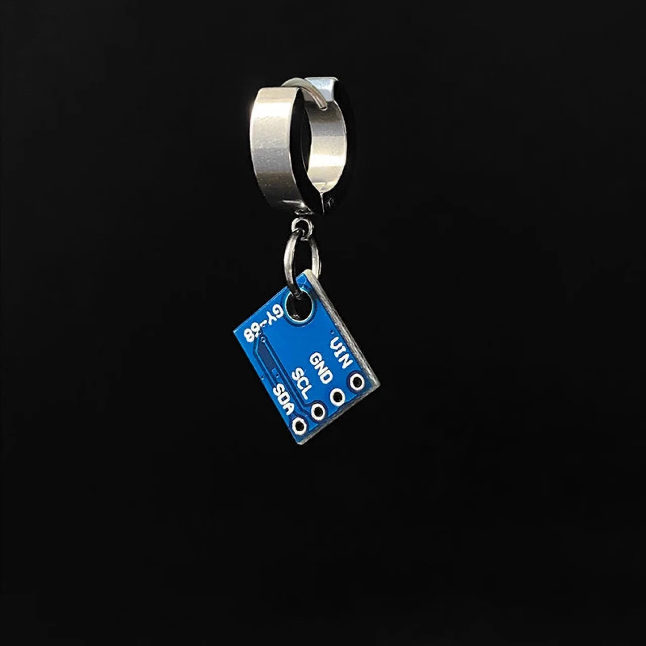 Punk Circuit Board Earrings for Men Women Cyberpunk