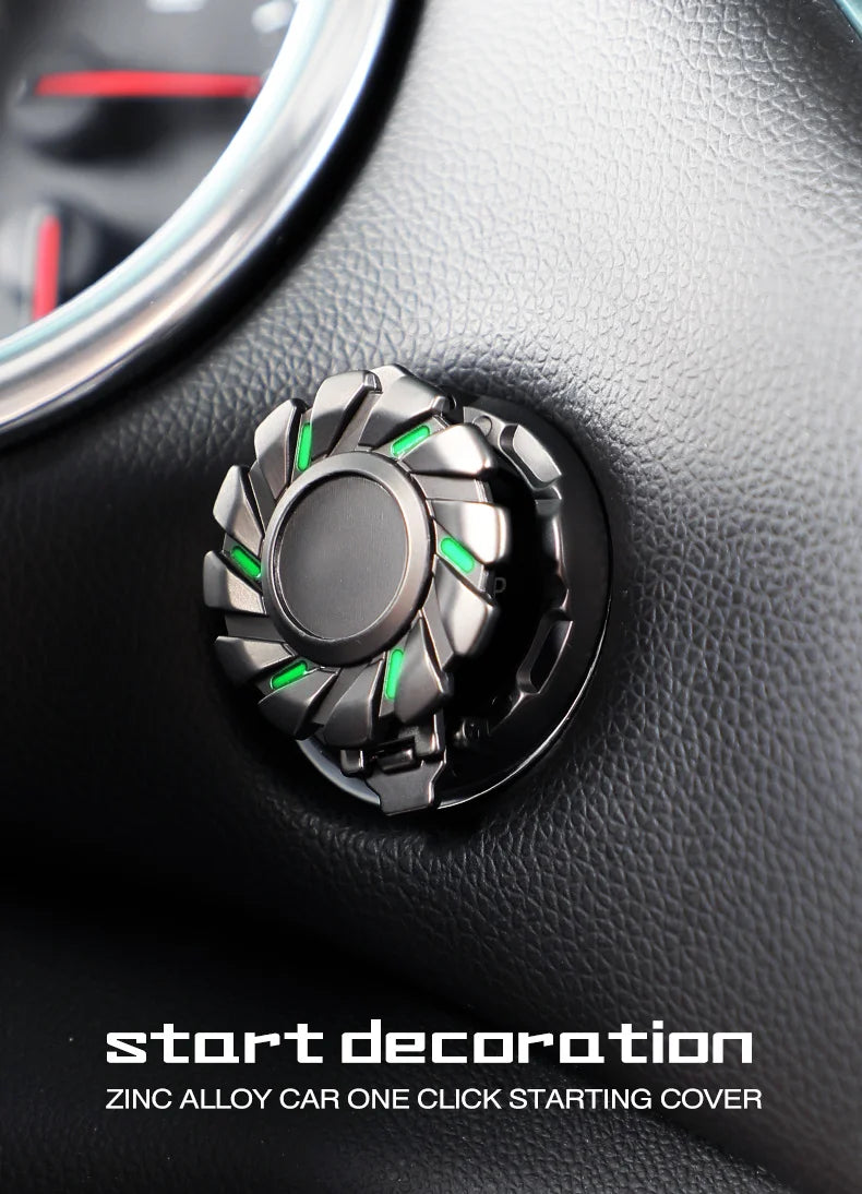 Metal Ignition Button Cover - One Click Start